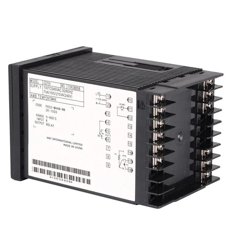 CD701 72*72 мм цифровой PID контроль температуры термо контроль Лер термостат регулятор, входной датчик термопары K, релейный выход