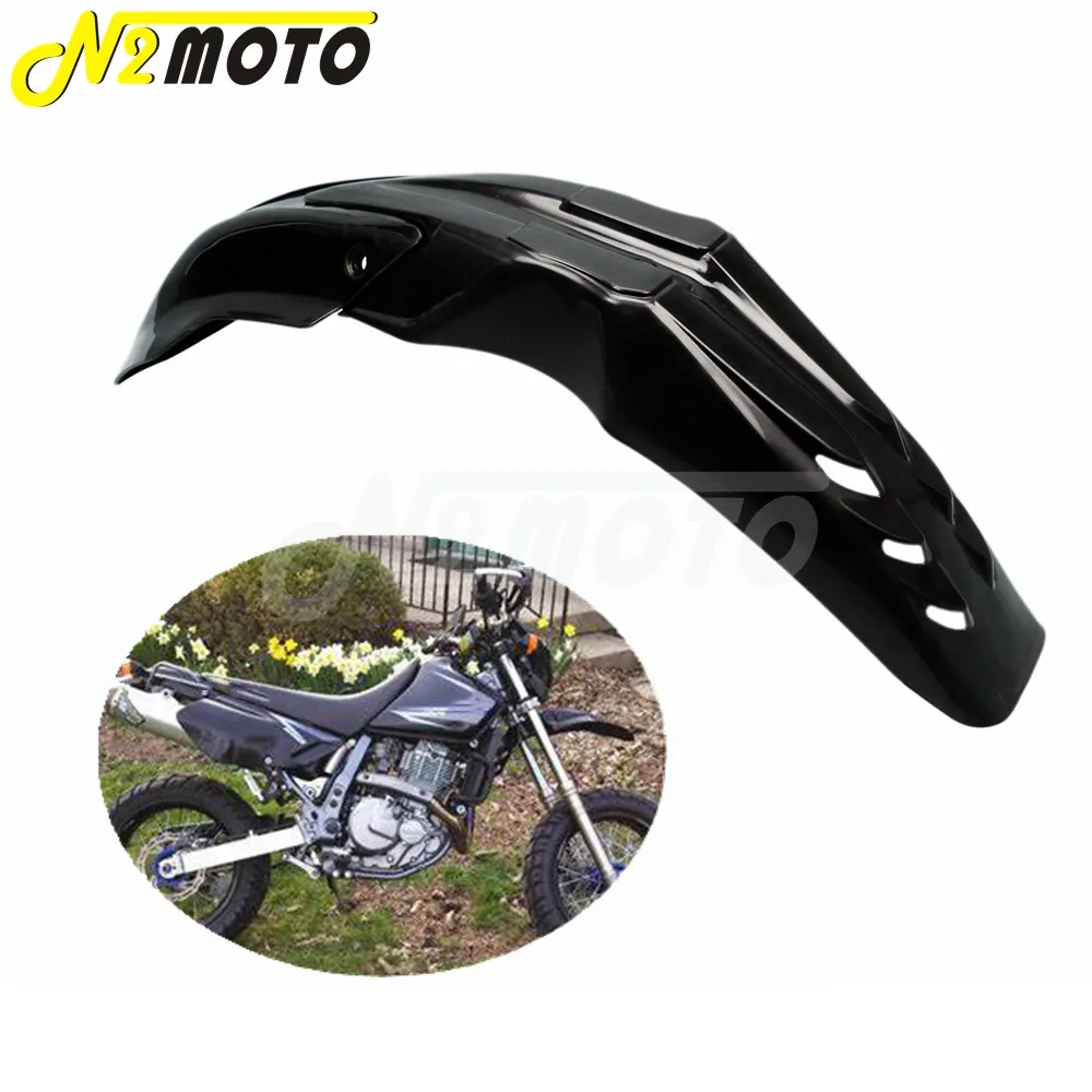 

Черный Передний брызговик Supermoto, защита универсального переднего брызговика EVO для грязевого гоночного велосипеда, брызговик для Kawasaki Yamaha ...
