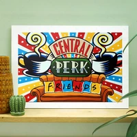 friends diamond painting tv show inspirational central perk 5d full drill resin mosaic embroidery cross stitch home decoration