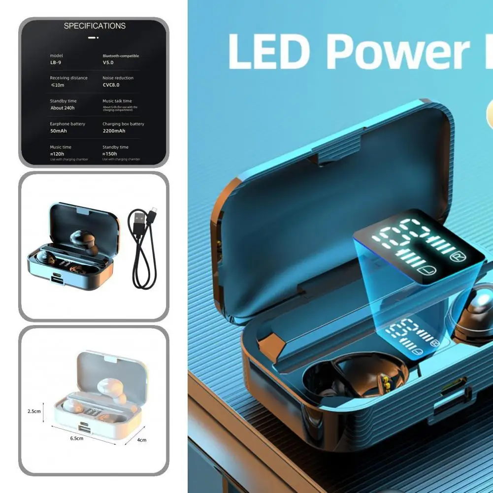 

Long Service Life Two Colors Optional Wireless Bluetooth-compatible 5.0 Stereo Earbuds for Gaming