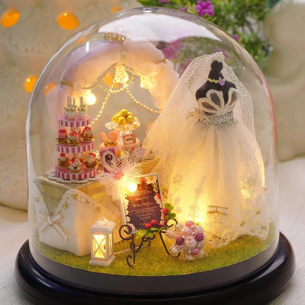 

Creative DIY Doll House Wooden Assembled Room Model Buildings House Handwork Art Craft Birthday Gift Supplies