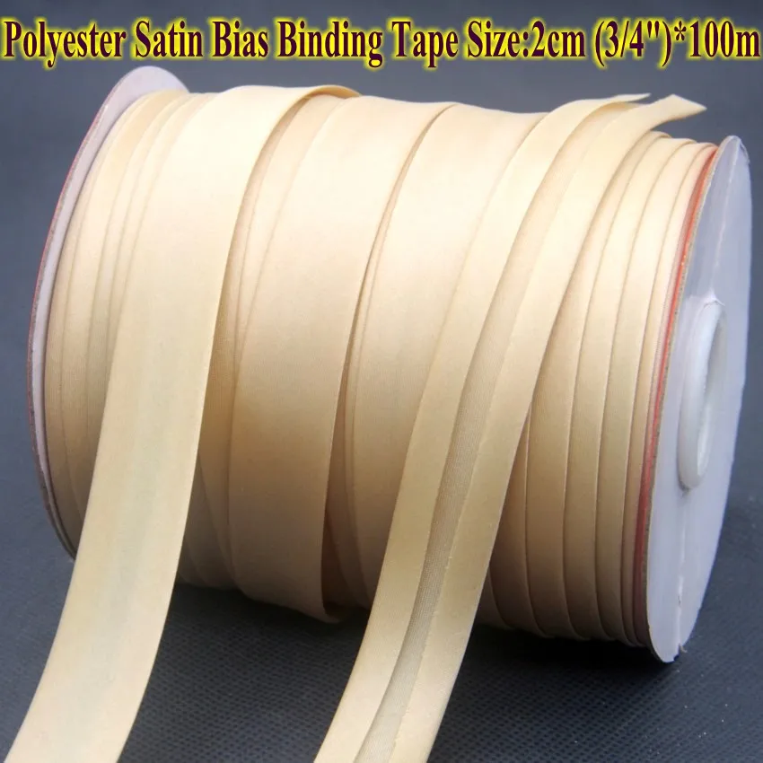 Бесплатная доставка Полиэстровая сатиновая косая бейка Размеры: 20 мм