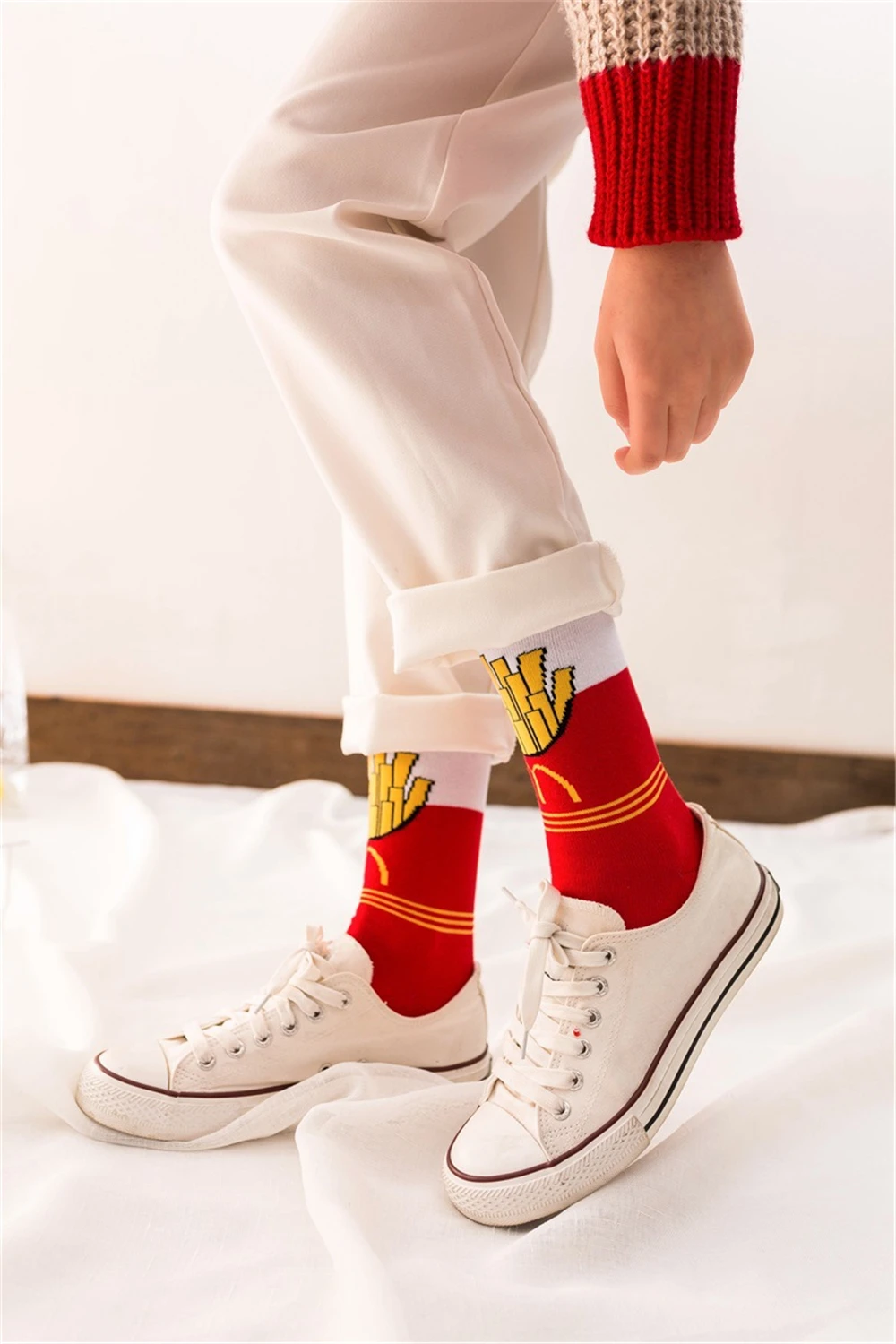 Женские Забавные милые Мультяшные носки с фруктами, бананами, авокадо, лимоном, яйцом, печеньем, пончиками, едой, счастливым японским Харадзюку, скейтбордом, Прямая поставка