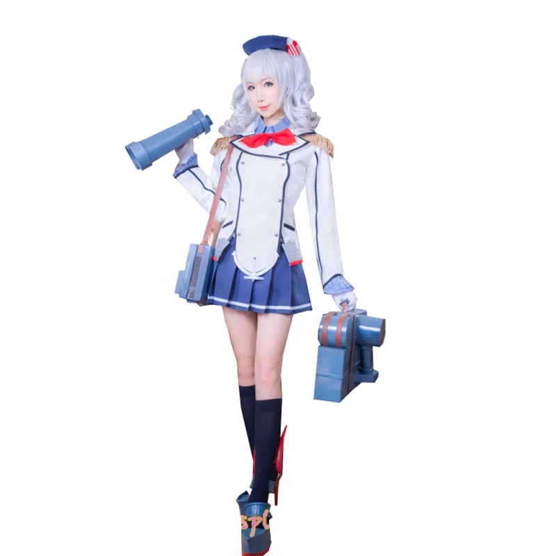 Униформа военно-морской офицер Kantai Collection маскарадный светильник Cruiser Kashima