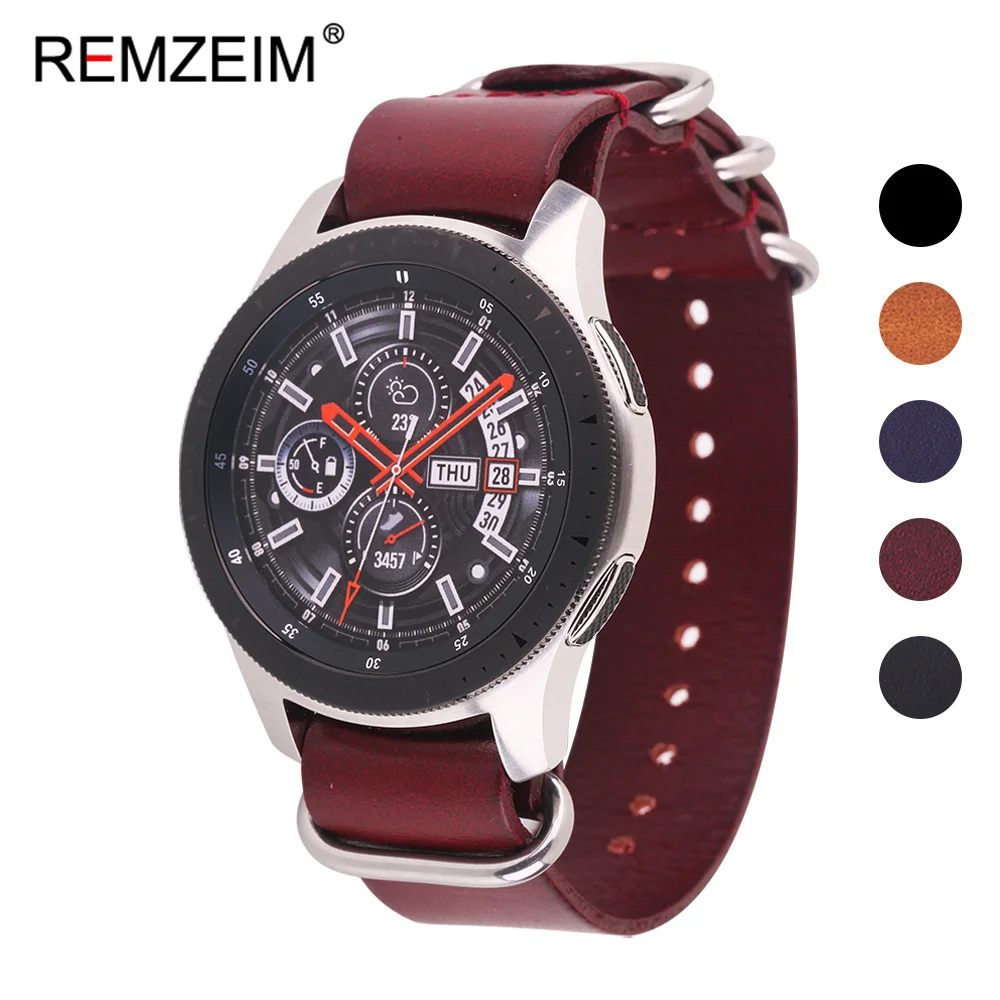 Ремешок REMZEIM из натуральной кожи для наручных часов ремешок в ретро стиле НАТО