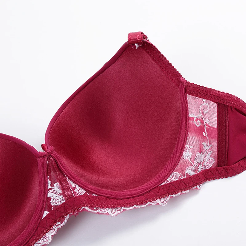 Кружевные вышитые топы с бюстгальтером без косточек бюстгальтеры для женщин
