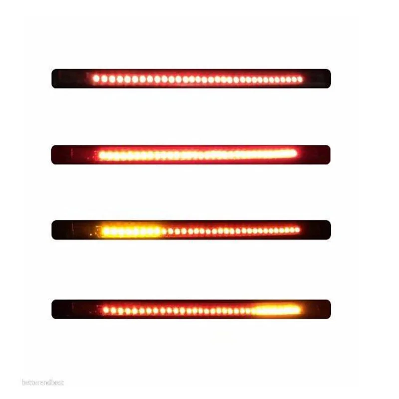 

Универсальный красный и янтарсветодиодный светодиодный сигнал поворота для мотоцикла, 32 светодиода, стоп-сигнал поворота, сигнал заднего х...