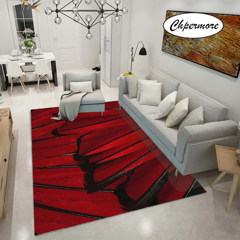 style 18 Chpermore животные мех павлин перо большие ковры перо украшения Татами Коврики Спальня дома Lving комната коврики - Цвет: style 18