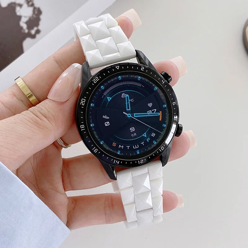 

Браслет 22 мм, роскошный керамический ремешок для часов Huawei Watch 3 pro GT2 Amazfit GTR/PACE, ремешок для часов Galaxy Watch 3 45 мм