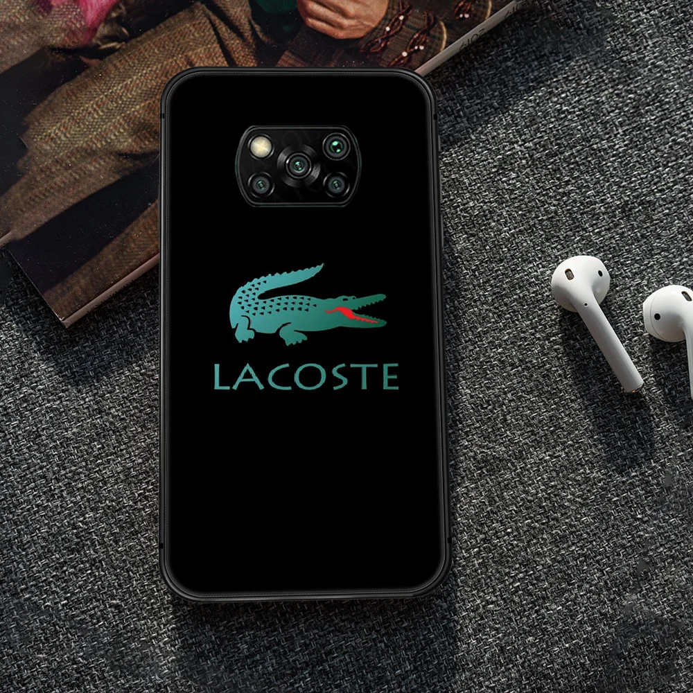 

LACOETE French luxury brand Phone case Cover Hull For Xiaomi Mi A2 A3 8 9 9T Note 10 Se Lite Pro black Prime Trend Shell Luxury