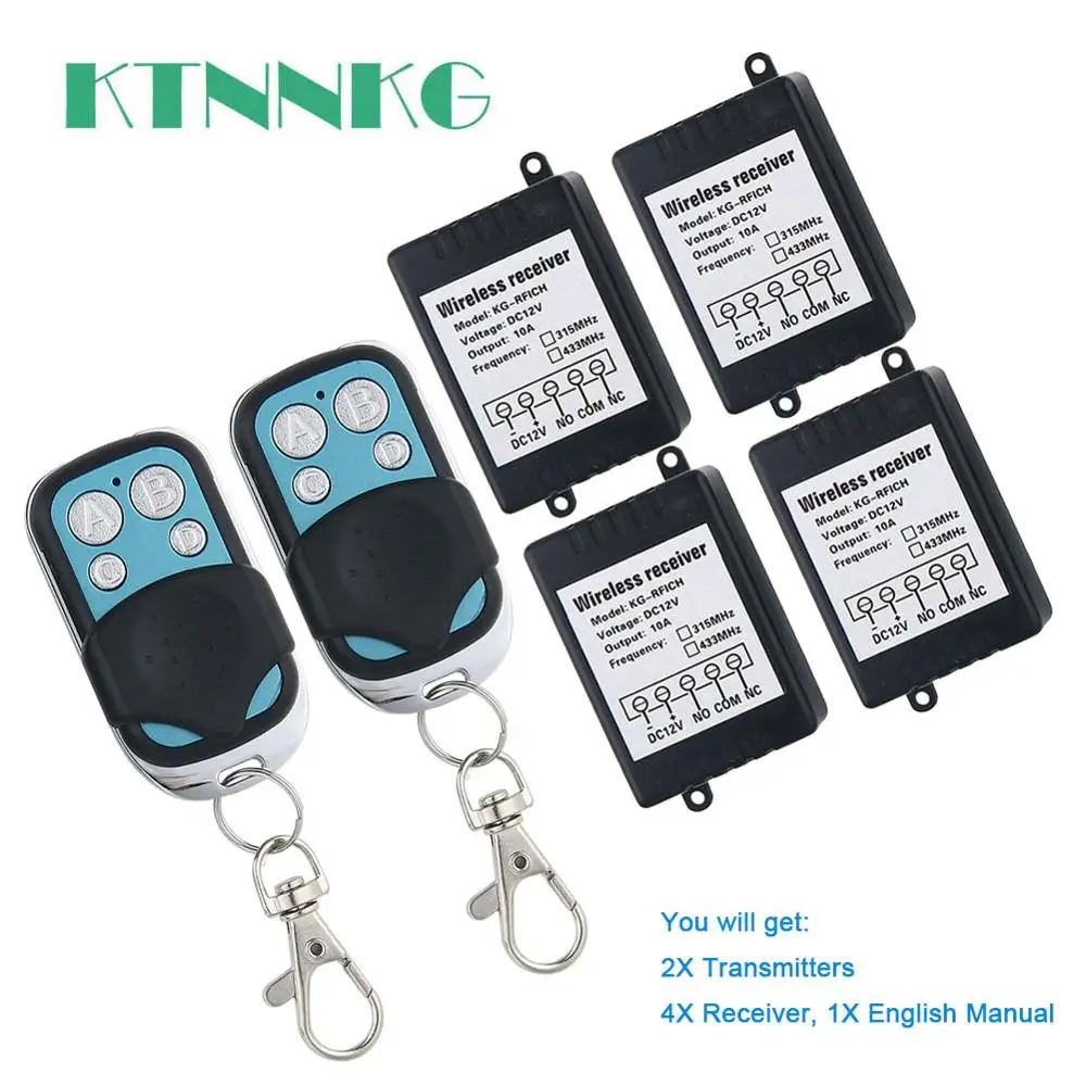 Универсальный одноканальный релейный модуль 433 МГц 12 В постоянного тока