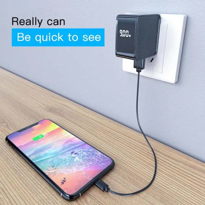 

1pc Newest High Qulity PD20W And USB Port Digital Display 2USB Mobile Phone Charger Smart Travel Charger For Iphone Xiaomi