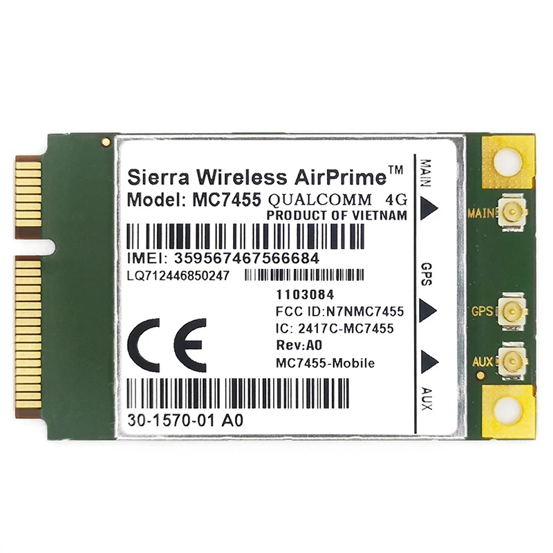 Фото MC7455 LTE 4G Card Mini PCI-E FDD-LTE TDD-LTE Модуль 4G Cat6 Сетевая карта для ноутбука №3