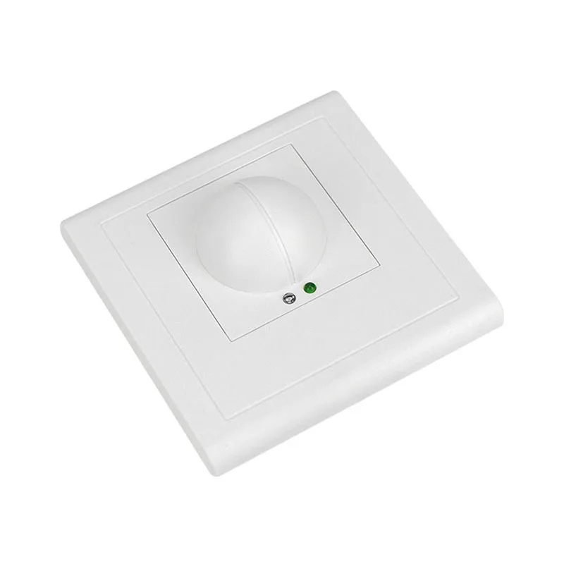 86*86 DC 12V-24V 5.8GHz Microwave Radar Sensor Body Motion HF Detector Light Switch Dry contact output