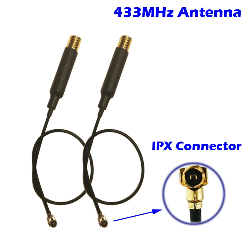 433 МГц Lorawan антенна 3dbi усиление IPX коннектор сварной соединитель Прочный латунный