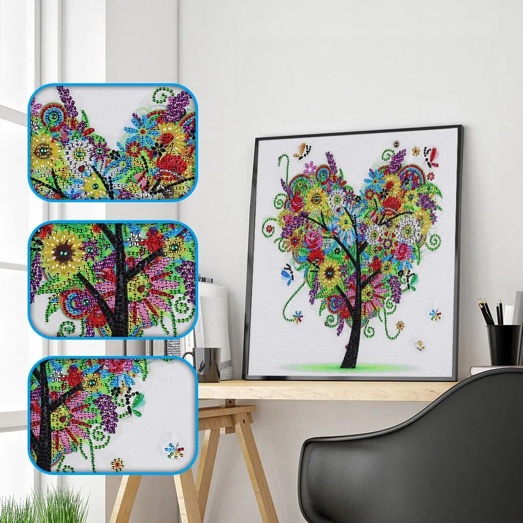 

5D DIY Diamond Painting Kit Adult Children Diamond Painting Love Tree Embroidery Art Crafts Home Wall Decoration