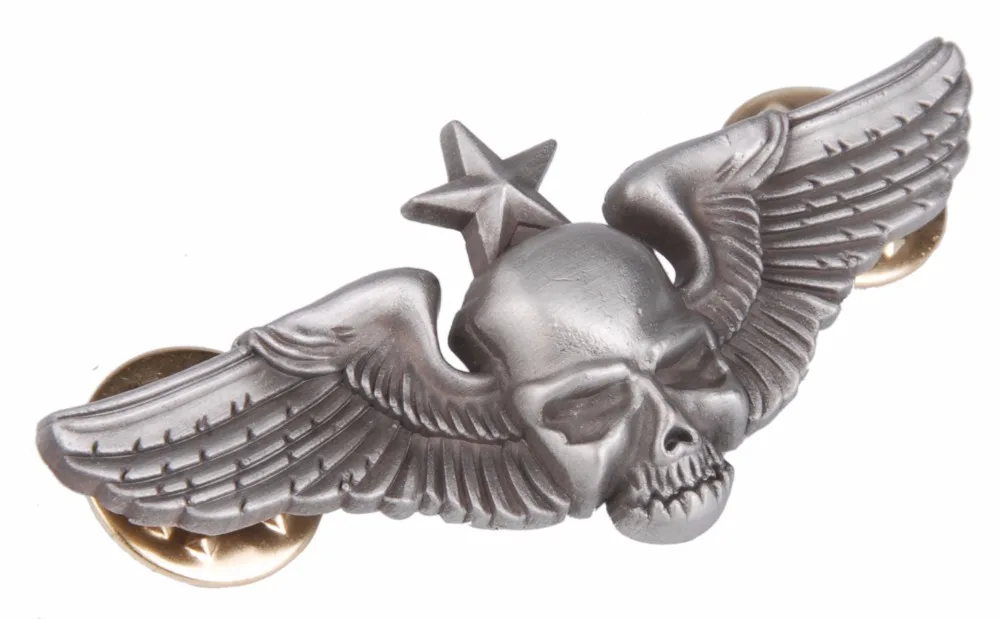 Американская армия 101ST металлический значок в виде летающего крыла парашют Череп