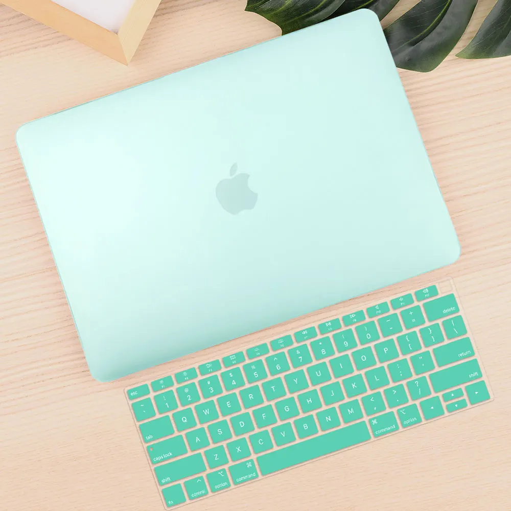 Matte green Для Macbook Air retina 11 12 13," кристально чистый чехол для Macbook Air Pro 13 15 16 Touch Bar/Touch ID A1932 A2159 A2141 - Цвет: Matte green