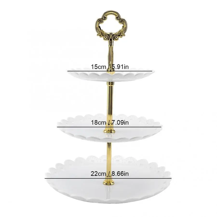 Стойка 3 яруса фруктовый стенд для десерта кекс подставка торта День рождения