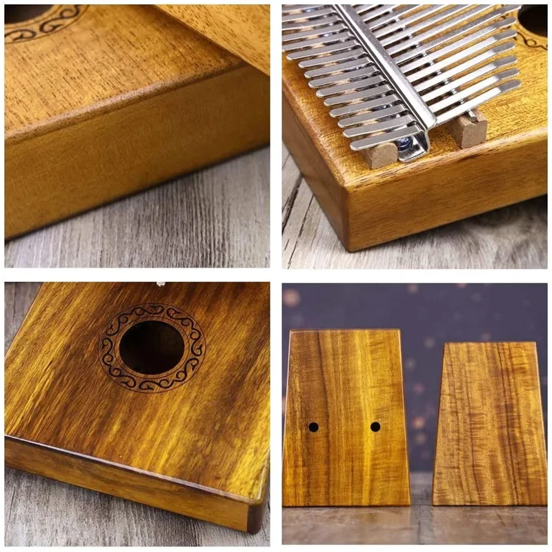 Kalimba Thumb Piano 17 клавишное пианино высокое качество дерево красное тело музыкальный