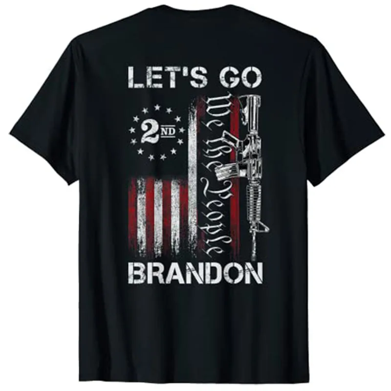 

Футболка Брендона Let's Go, футболка с надписью «Патриоты» по американскому флагу (на задней части), мужская одежда