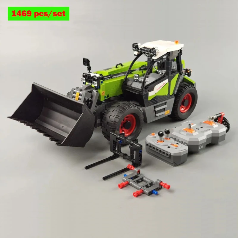 Online Cada Technische 1469 Stücke RC Loader Bausteine Modell MOC Landwirtschaft Maschine Fernbedienung Lkw Ziegel Auto Junge Spielzeug Geschenk
