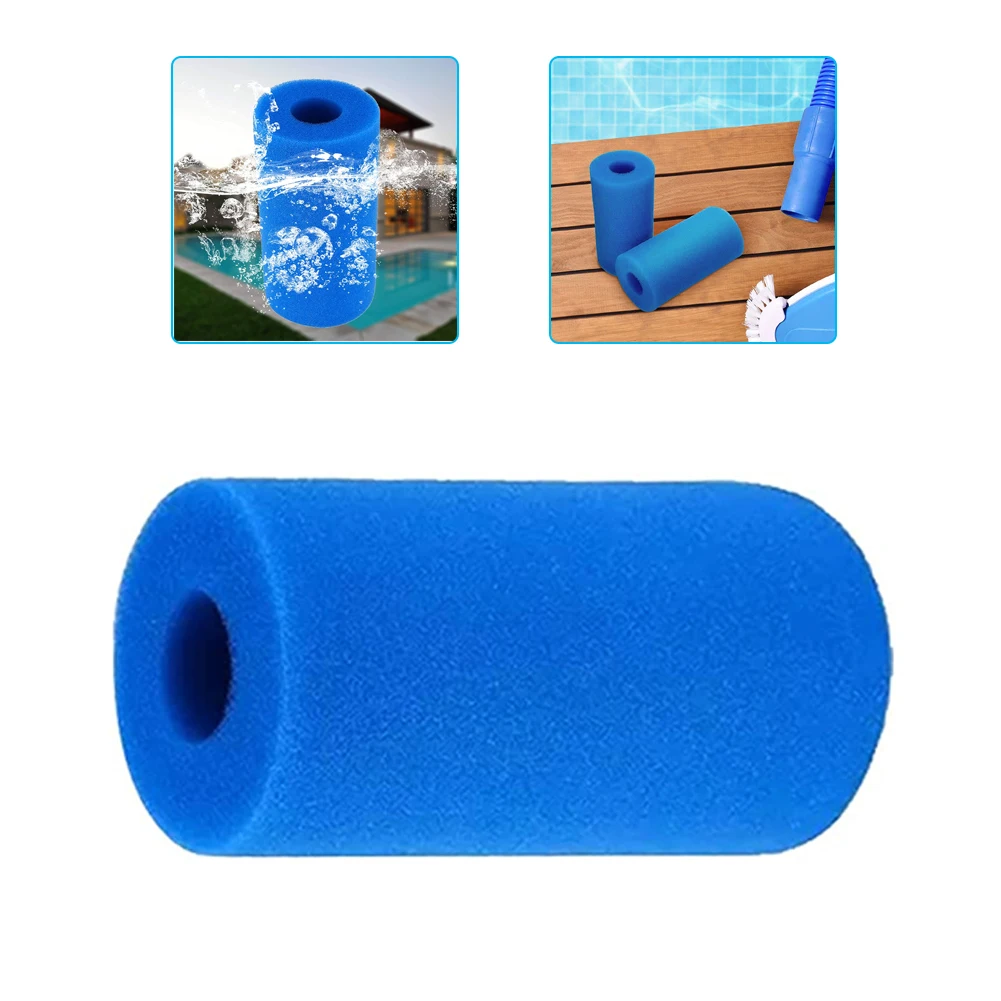 

4PCS Swimming Pool Filter Sponge Resuable Washable Scrub resistent Foam Filter Cartridge Suitable Bubble Jetted 100x200mm