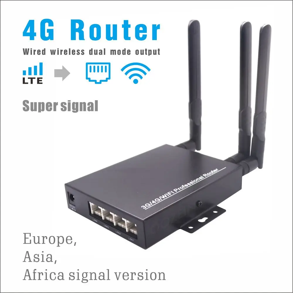 Роутер промышленный высокой мощности 300 Мбит/с 4G|3G/4G роутеры| |