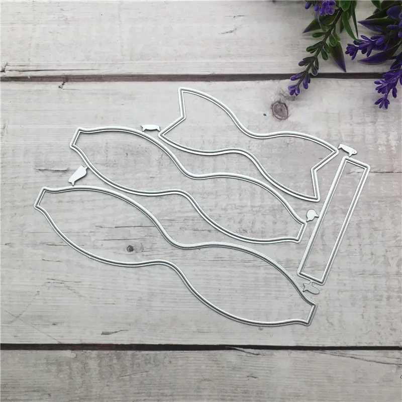 Металлический Трафаретный вырубной штамп Простой бантом Новинка для украшения