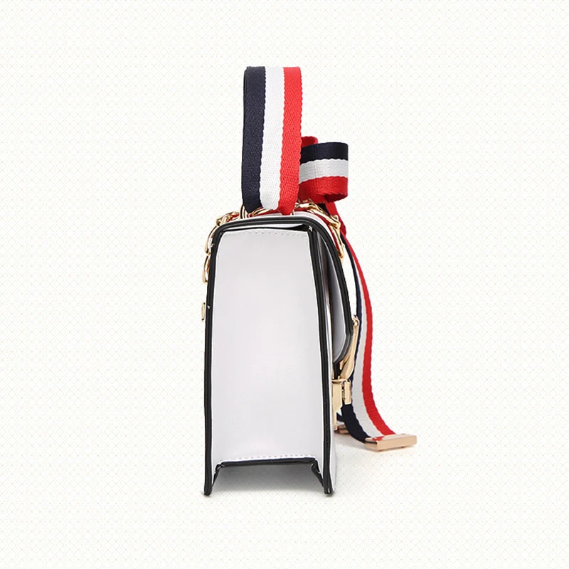 Новые маленькие сумки через плечо из искусственной кожи Женская красочная сумка