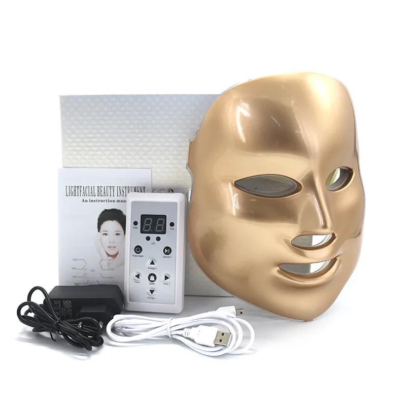 

LED Face Mask 7 Color Light Therapy Facial Mesotherapy Rf Lifting Machine Anti-Wrinkle Rejuvenation Facial Beauty Mask