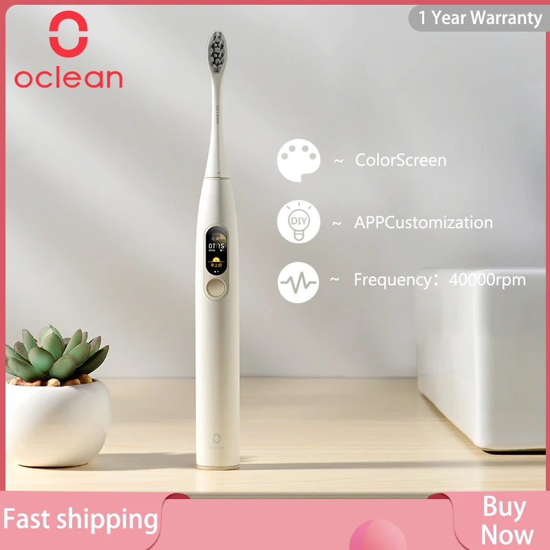 

Global Version Oclean X Sonic Electric Toothbrush Adult IPX7 Ultrasonic automatic Fast Charging ToothBrush With Touch Screen