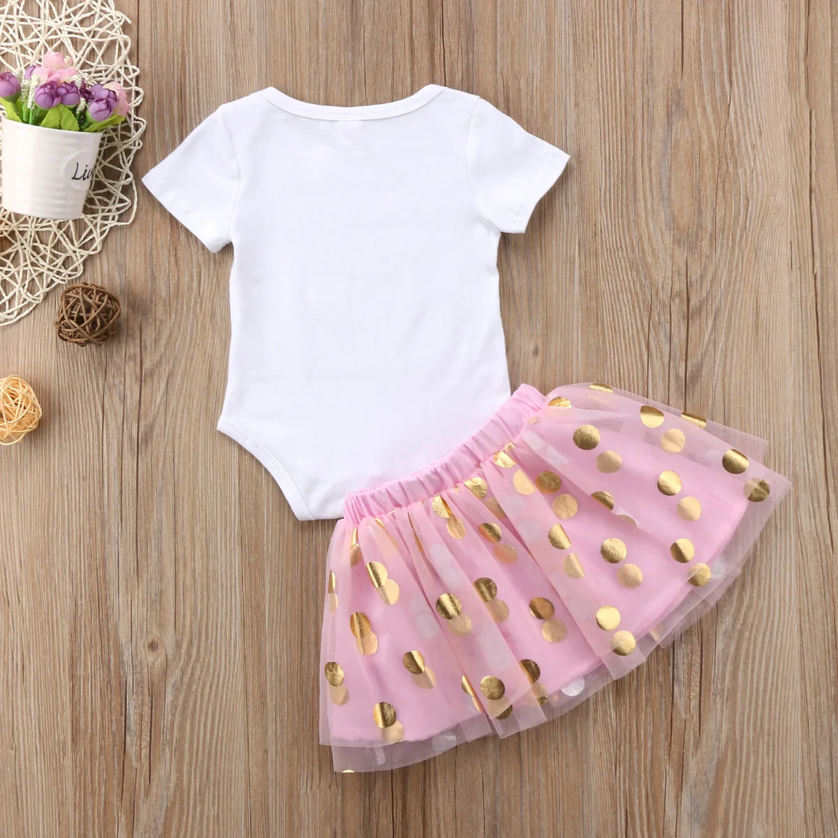 

Kids Baby Girls Summer Outfit Clothes Print T-shirt Tops+Shorts Skirt Outfits