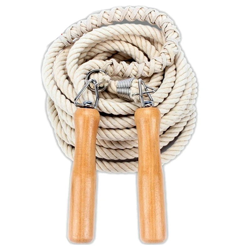 

Hot Jump Rope Wooden Handle Skipping Gym School Group Multi Person Rope Jumping Fitness Equipment 7M