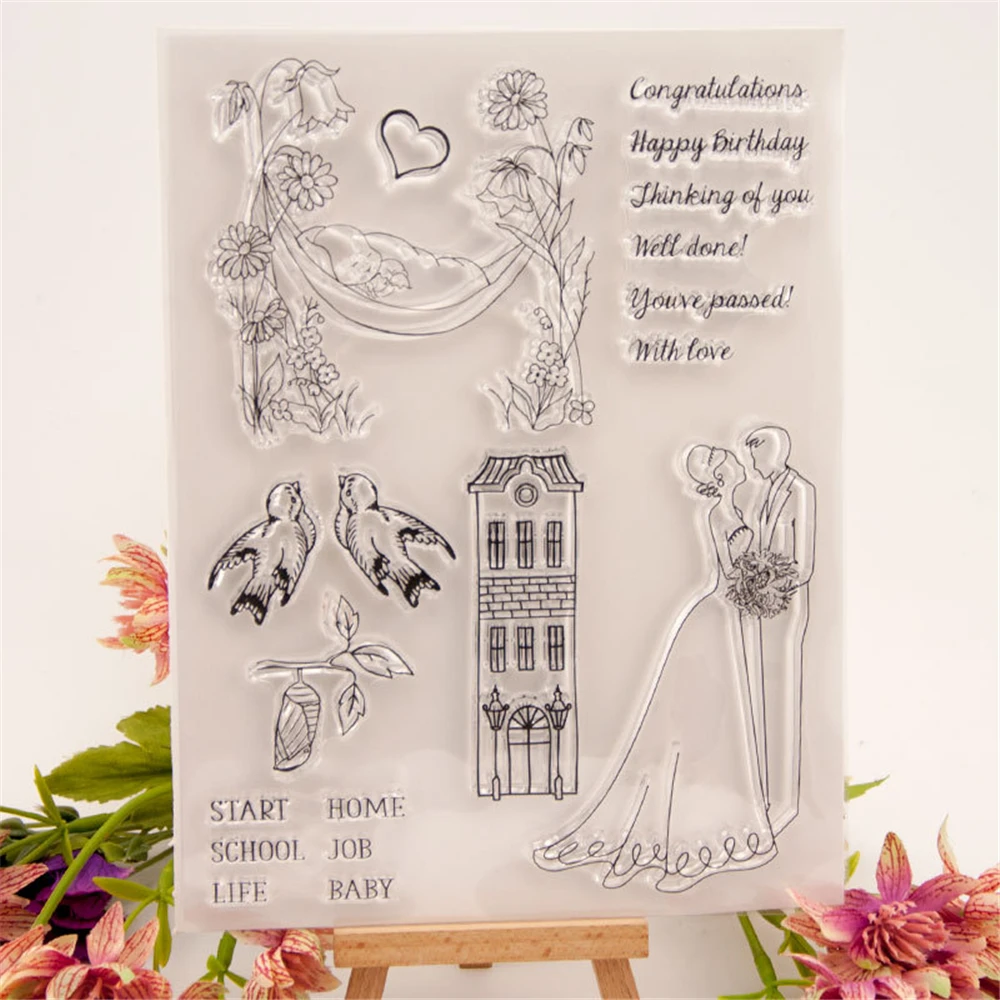 Wedding Metal Cutting Dies and Clear Stamps Set New 2020 Christmas Scrapbooking Make Card Album Craft Stencil Arrivals | Дом и сад
