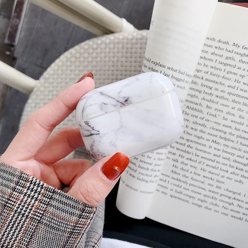 

For Apple Airpods Pro Protective Bags Marble Pattern Wireless Bluetooth Earphone Case Cover Hard Anti-Fall Headset Case