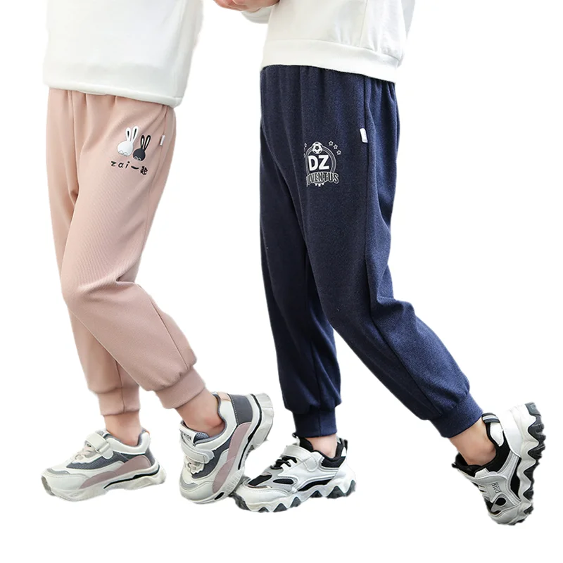 

Toddler Kids Pants Spring Autumn Sweatpants Boy Girl Casual High Waist Elastic Trouses Cotton Jogger Unisex Harem Bloomers C0014