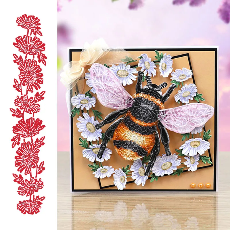 

Flower Border Metal Cutting Dies for Card Making Scrapbooking Embossing die cuts New 2019