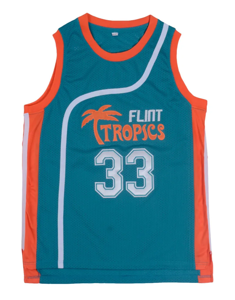 Фильмы Flint Tropics кофейный черный Джерси 7 # Monix 11 Moon 33 Pro баскетбольные Косплей |