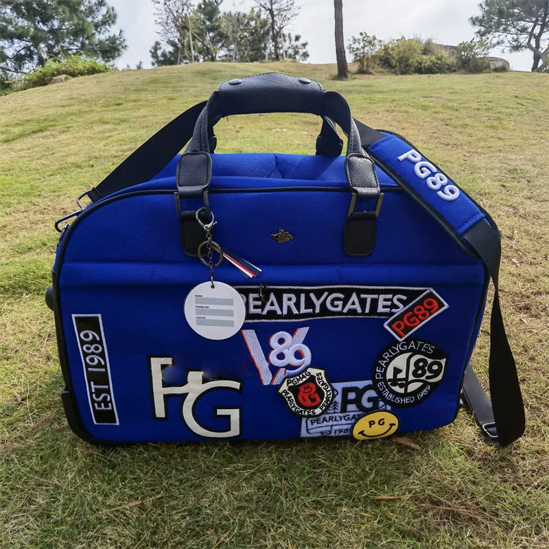Golf Handbag Pearly Gates Package Boston Travel Bag PG89 Black Blue Color Men Sports Clothing Shoe Suitcase | Спорт и развлечения