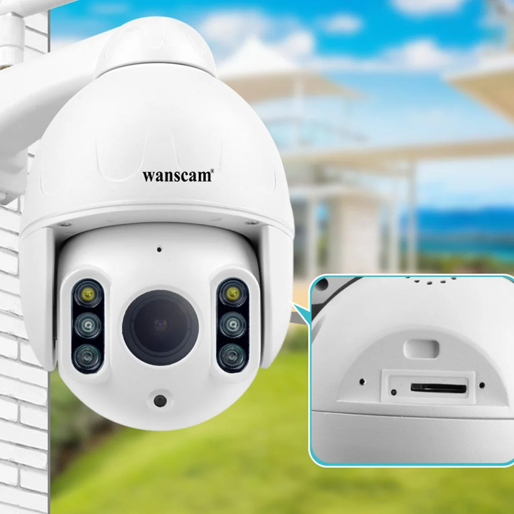 Original WANSCAM K64A 16x Hybrid Zoom 2MP 1080P Dual Light Source Night Vision 50m Network Cam With MIC Speaker Support TF Card |