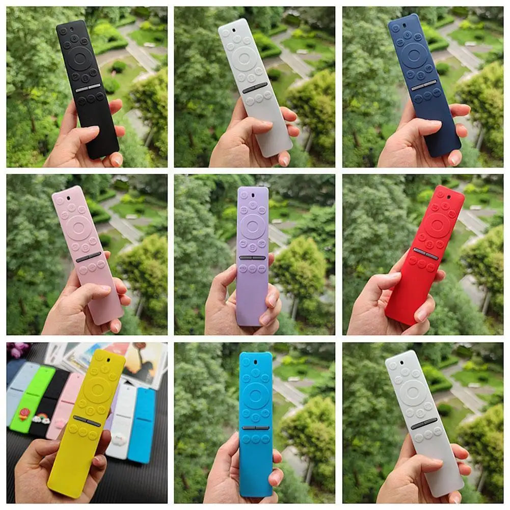 

1pc Tv Remote Control Protective Sleeve For Bn59-01312a Anti-drop Silicone Cover Dustproof Waterproof All-incl P9s9