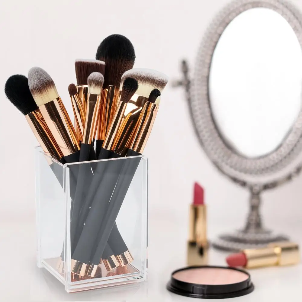 

Professional Makeup Brush Collection 12pcs Set High End Cosmetic Brush Blending Powder Blush Eye Shadow