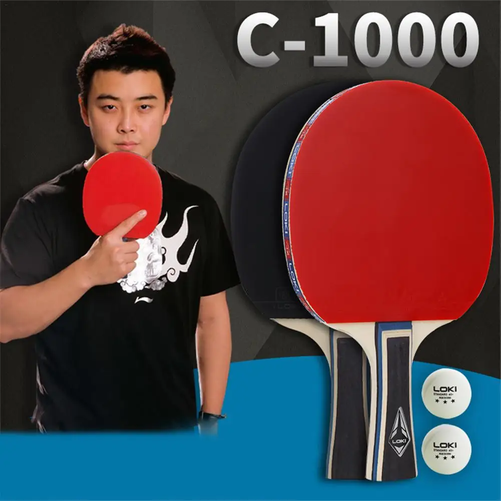 

LOKI 2pcs Table Tennis Rackets Set Training Ping Pong Paddle Bat Entertainment Sport For Children Student Beginner With Bag