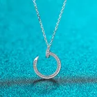 Новый дизайн кольца кулон ожерелье серебро 925 в общей сложности 0,3 карат отличное огранки пройденному тестированию хорошая четкость Moissantie подарок цепи