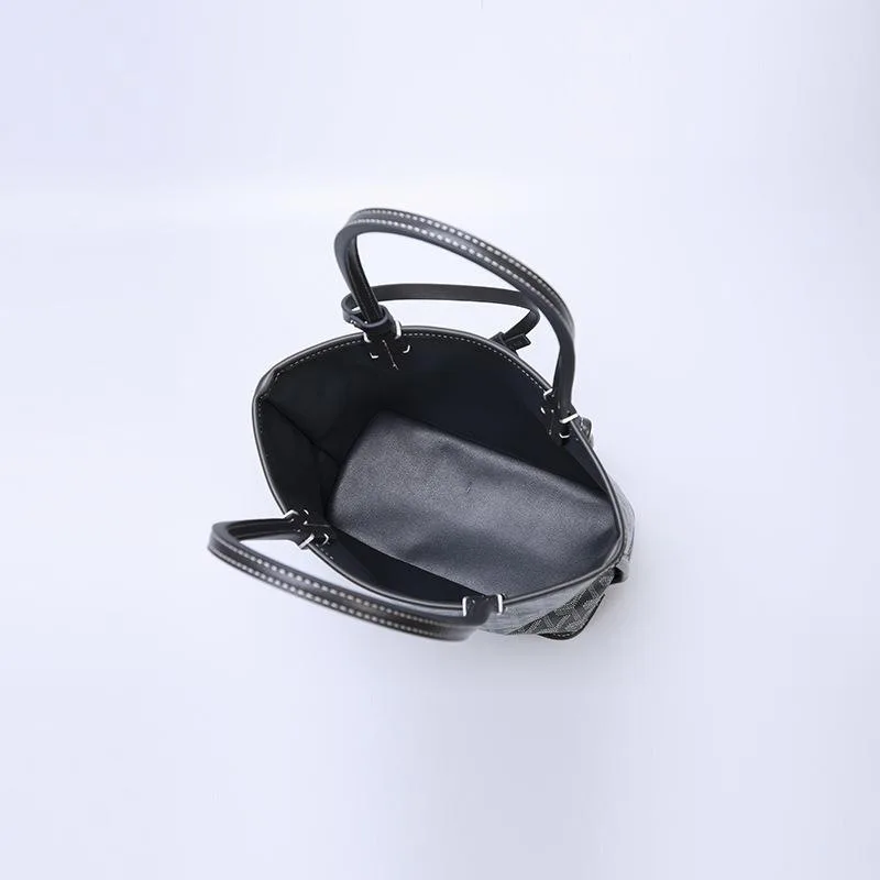 

Double sided Mini mother and child bag double face leather tote bag pair dog tooth handbag