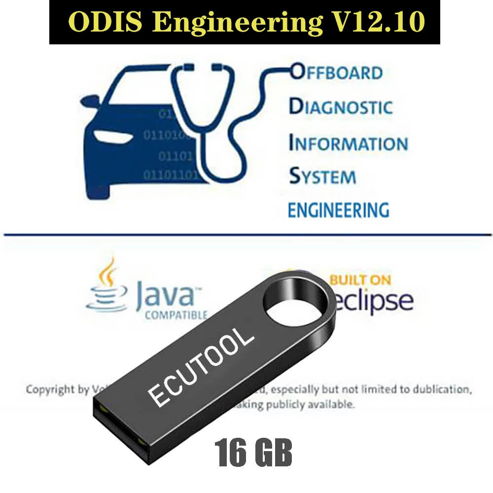 

Программное обеспечение ODIS Engineering ODIS-E V12.1 с видео установки, 16 ГБ, USB флэш-накопитель для Диагностического Интерфейса VAG VAS 5054A 6154