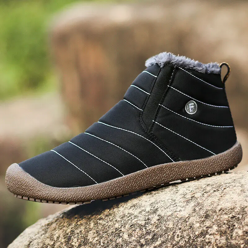 Мужские и женские уличные теплые бархатные ботинки Comfot с высоким верхом