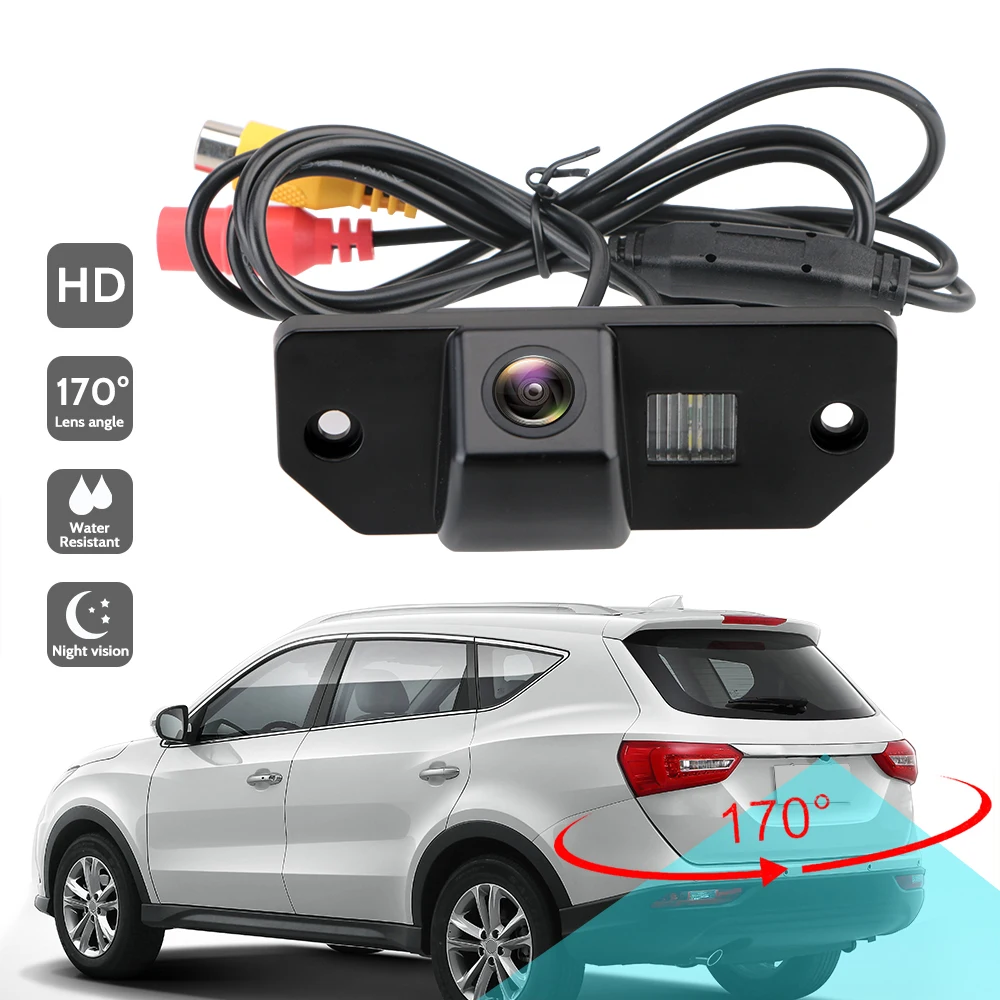 

LEEPEE Car Rear View Camera 170 Degrees Wide Angle Reverse Parking Backup Camera NTSC/PAL for Ford Focus 2 Sedan 2005-2011 C-Max