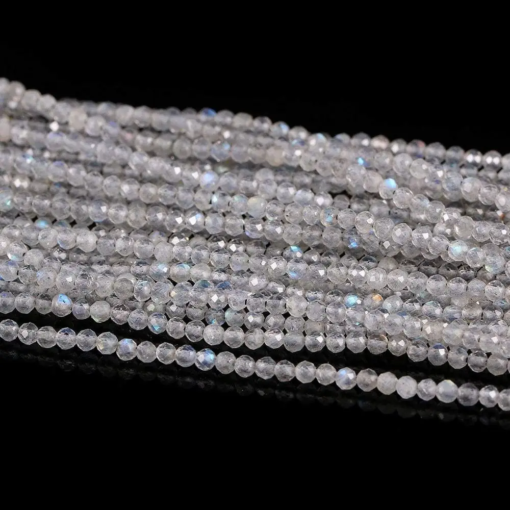 Природный вспышки лабрадорит каменные бусы 2 3 4 мм маленькие круглые свободные